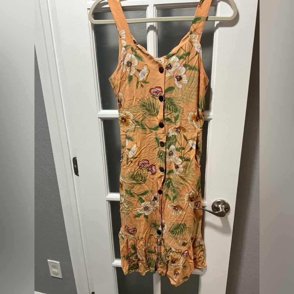 Monteau Floral Print Button Down Dress - Picture 4 of 14